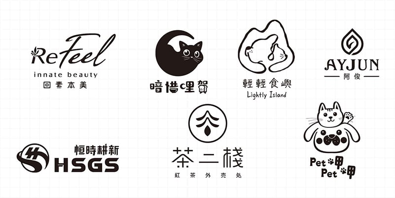 品牌LOGO設計案例,龐果設計實際經手的品牌LOGO設計。