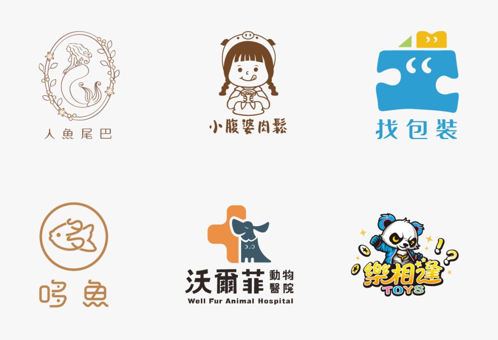 以龐果設計所設計之案件說明圖文混合型Logo設計實例