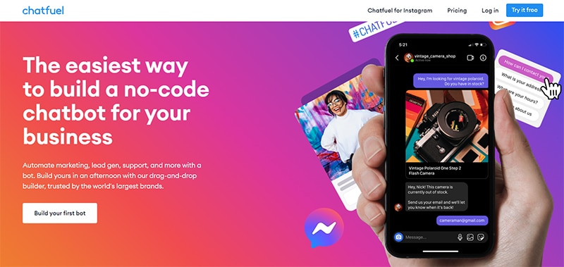 CHATFUEL的官方網站。