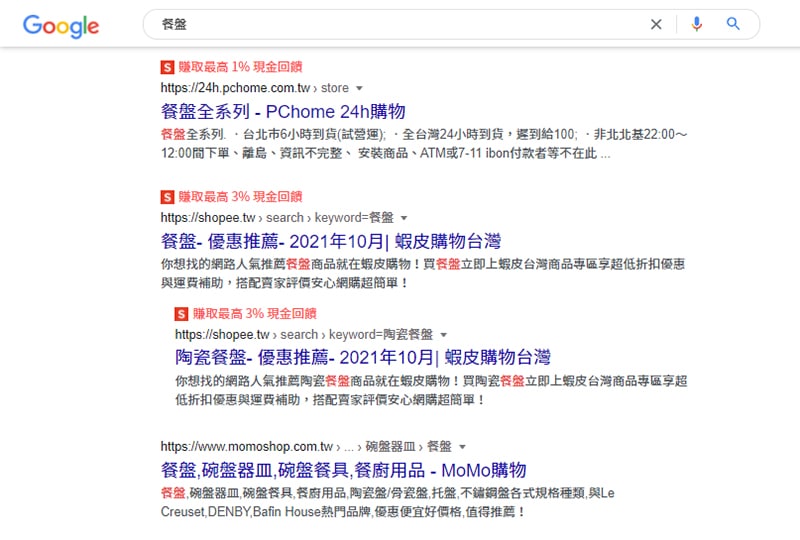 B2C行銷餐盤關鍵字