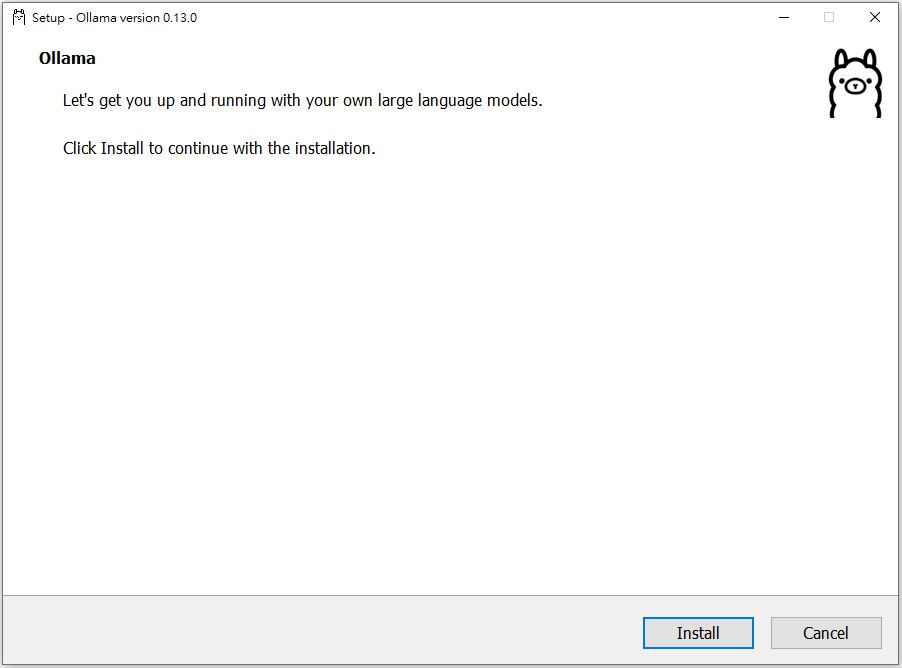 ollama 安裝步驟setp1