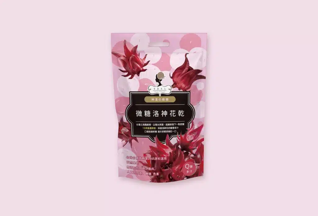 洛神花乾 密封袋設計 果乾包裝設計 果乾袋設計 包裝設計推薦 高雄包裝設計 台中包裝設計