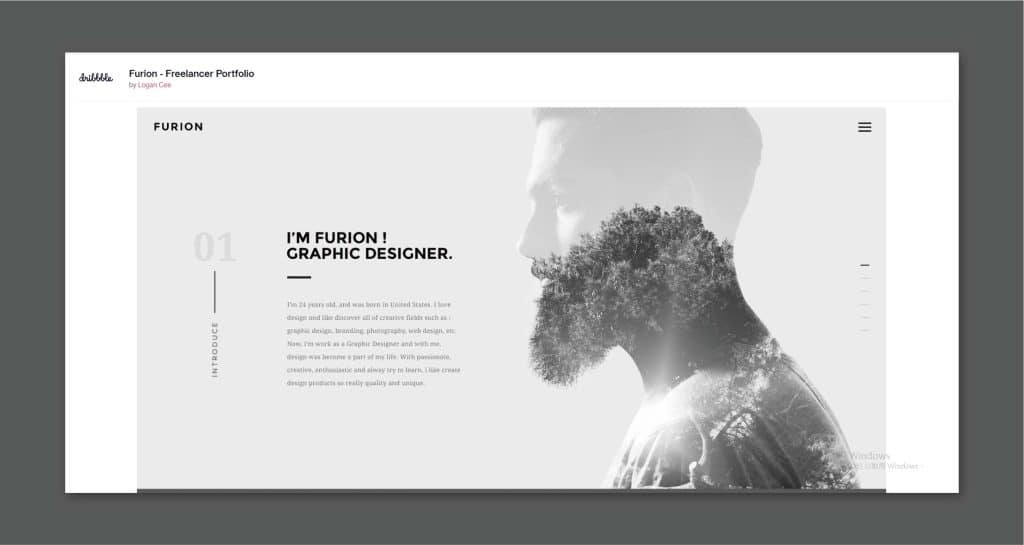 多重曝光的網頁設計，除了引人眼球，更隱含雋永的深意。