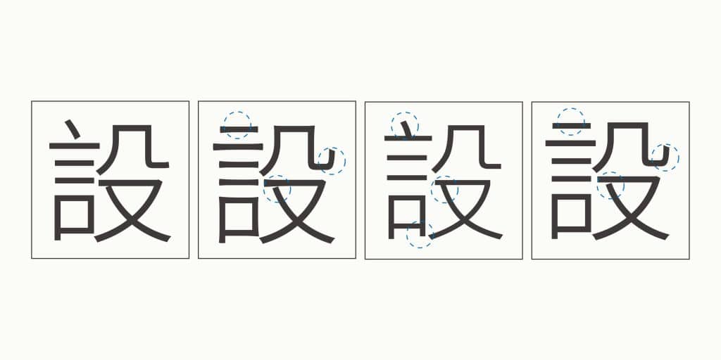 由各種黑體：源樣黑體、源石黑體、思源黑體、微軟正黑體所組成的LOGO標準字設計