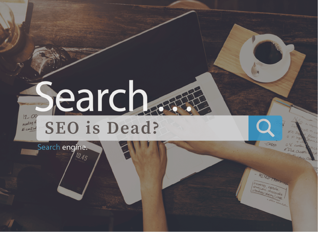 搜尋框上有 SEO is Dead?的字眼