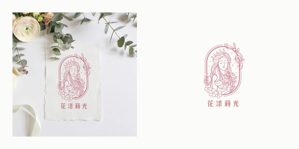 品牌LOGO花店設計-花漾蒔光