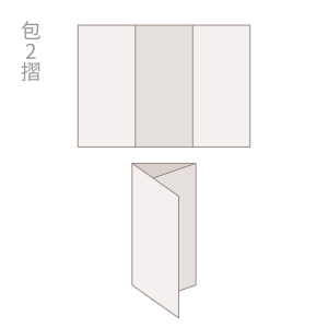 包 2 摺