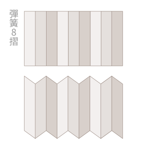 彈簧 8 摺