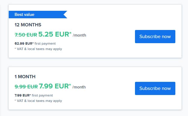 不同的價格策略 freepik圖庫方案